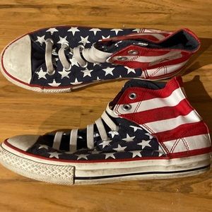 Converse American Flag High tops
